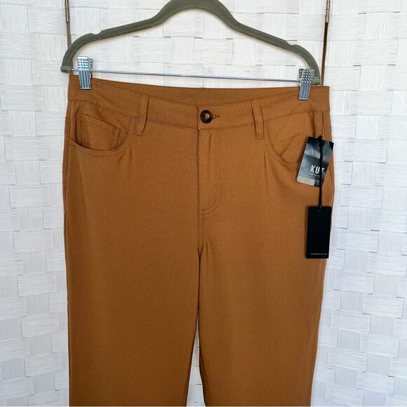 Kut From The Kloth Copper Wide Flare Leg Pants Size 6 - Picture 9 of 9